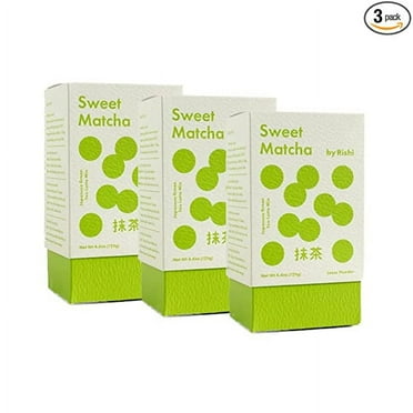Rishi Tea Japanese Green Herbal Tea Powder, Sweet Matcha, 13.2 Ounce (Pack of 3)