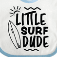 thumbnail image 4 of Inktastic Little Surf Dude with Surfboard Boys Baby Bib, 4 of 4