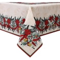 thumbnail image 1 of Christmas Bells Snowman Design Tablecloth Water Resistant and Easy Clean Rectangle Table Cloth for Indoor Outdoor Party Holiday Kitchen Dining Room 60 Inch by 84 Inch, 1 of 1