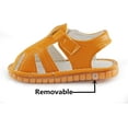 thumbnail image 6 of Baby Boy Girl Summer Infant Squeaky Sandals Premium Rubber Sole Closed-Toe Non-Slip Shoes Toddler First Walkers, 6 of 7