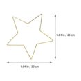 thumbnail image 2 of 2pcs Star Shaped Frame Iron Dream Catcher Ring Macrame Hoops DIY Craft Tool, 2 of 3