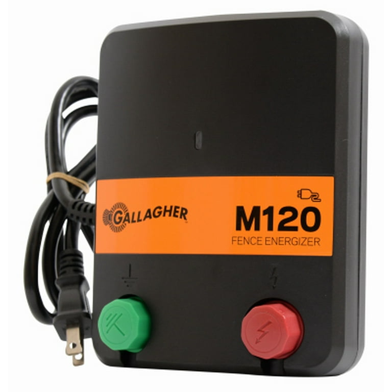 Gallagher M120 110 V Electric-Powered Fence Energizer 15418176000 sq ft Black/Orange Gallagher M120 110 V Electric-Powered Fence Energizer 15418176000 sq ft Black/Orange
