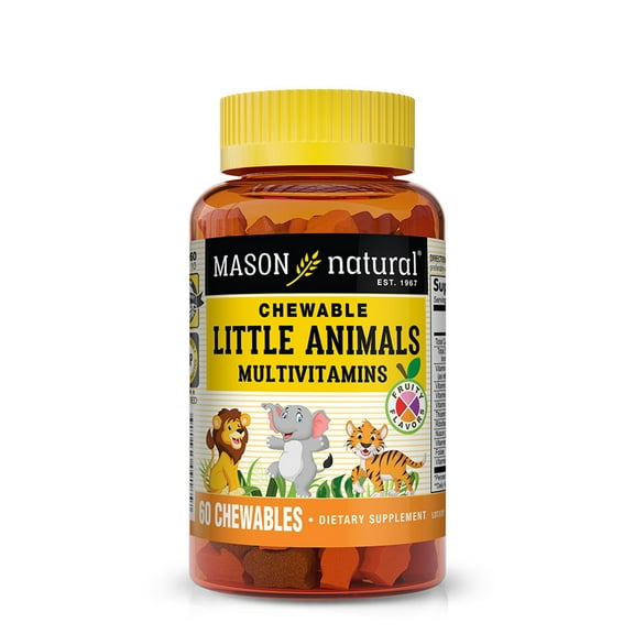 Mason Natural 'Little Animals' Kids Chewable Multivitamins, 60 Tablets