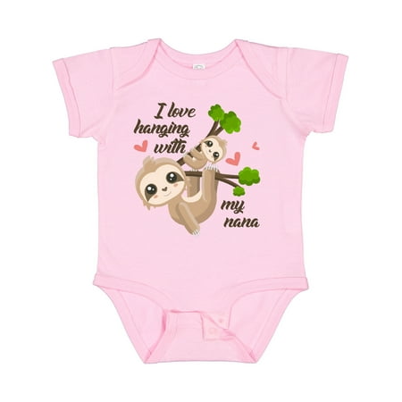 

Inktastic Hanging with My Nana Gift Baby Boy or Baby Girl Bodysuit