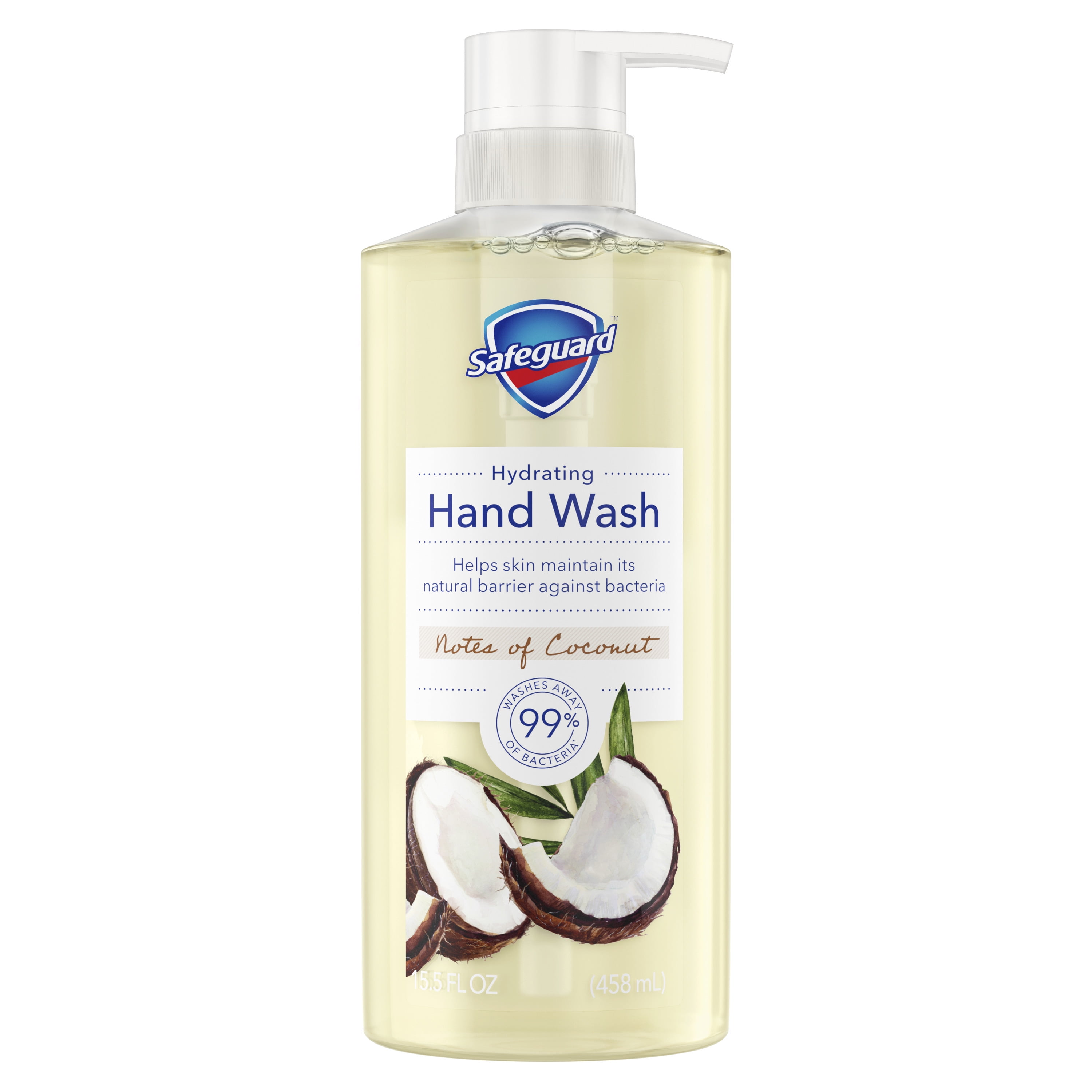 Safeguard Liquid Hand Soap Nourishing Notes of Coconut, 15.5 oz