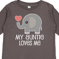 thumbnail image 4 of Inktastic My Auntie Loves Me Niece Gift Boys or Girls Long Sleeve Toddler T-Shirt, 4 of 5