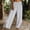 Gray, variant on Endives Womens Wide Leg Pant Casual Daily Embroidery Flower Ptinted Cotton Linen Pant Retro Plus Size Pants Pink