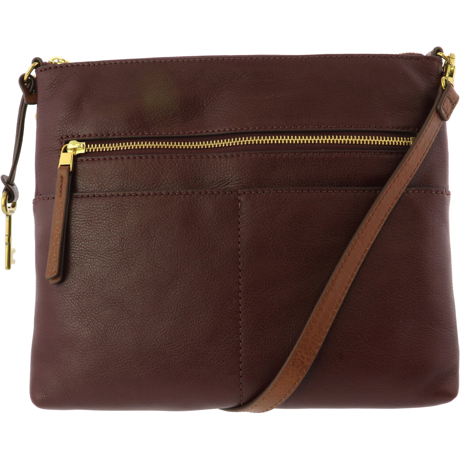 Fossil Women's Fiona Large Crossbody Leather Cross Body Bag - Fig ...