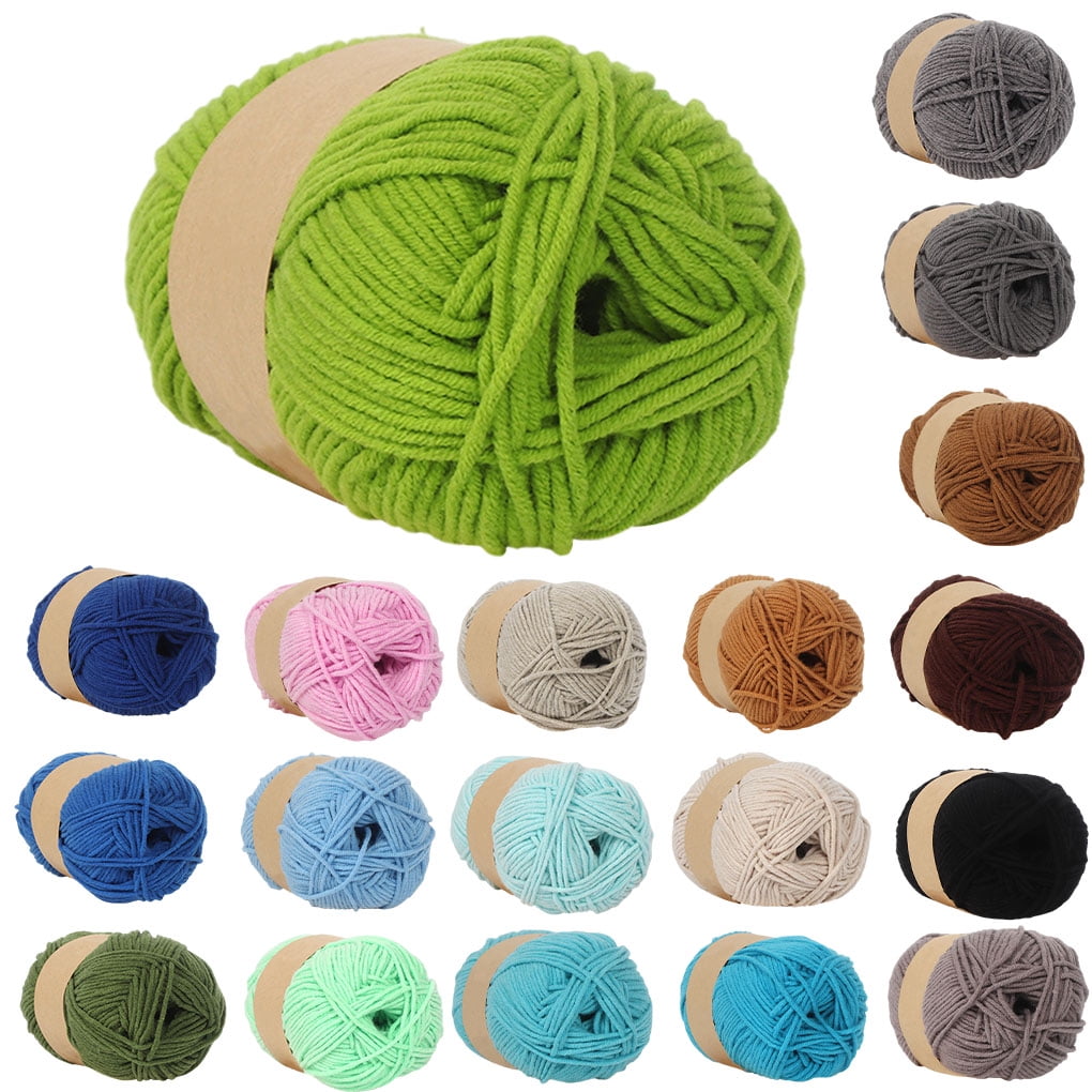 CAMAL Soft Crochet Yarn, Multicolored Cotton Crochet Yarn Beginner Yarn for  Crocheting 2mm x 103 Yards One Roll for Crafting, Knitting and Crocheting