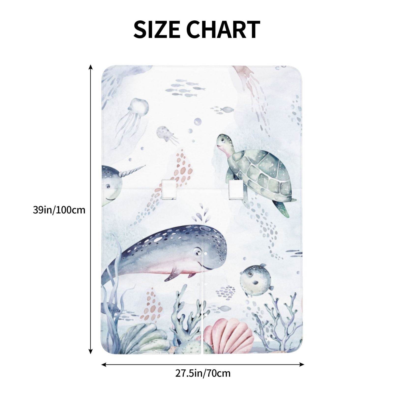 Naloa Sea Animals Baby Car Seat Cover, Breathable Baby Carrier Cover, Multiuse Baby Carrier Cover & Nursing Breastfeeding Cover