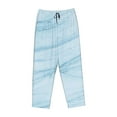 thumbnail image 4 of Xecao Light Blue Marble Women's Straight Lounge Pajama Pants: The Epitome of Relaxed Sleepwear, 4 of 9