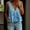 Light Blue, variant on Women's V Neck Ruffle Cap Sleeve Blouse Cute Flared Hem Babydoll Peplum Tops Pink 3XL