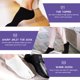 thumbnail image 4 of 2 pares de calcetines cortos con puntera abierta de algodón transpirable para hombre y mujer., 4 of 7