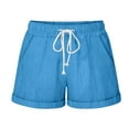 thumbnail image 1 of Birdeem Shorts for Women Womens Fashionable Solid Color Three Way Pants with Drawstring Shorts, 1 of 1