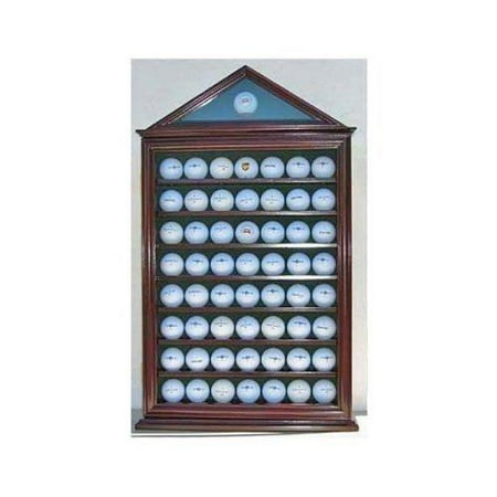 57 Golf Ball Display Case Shadow Box Wall Cabinet Holder Rack W