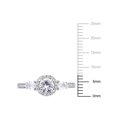 thumbnail image 2 of Everly Women's Sapphire and Diamond 14K White Gold Engagement Ring, 2 of 7