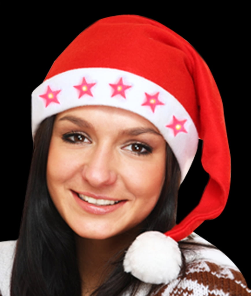 Blinking Santa Claus Hat for Kids 