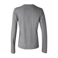 thumbnail image 3 of BELLA + CANVAS - Women’s Jersey Long Sleeve Tee - 6500 - Deep Heather - Size: M, 3 of 3