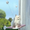 thumbnail image 3 of Percha para ventana de gato Cama colgante Hamaca Ventosa 360 degree Sunny Nest Rosado Zulema hamaca de gato, 3 of 7