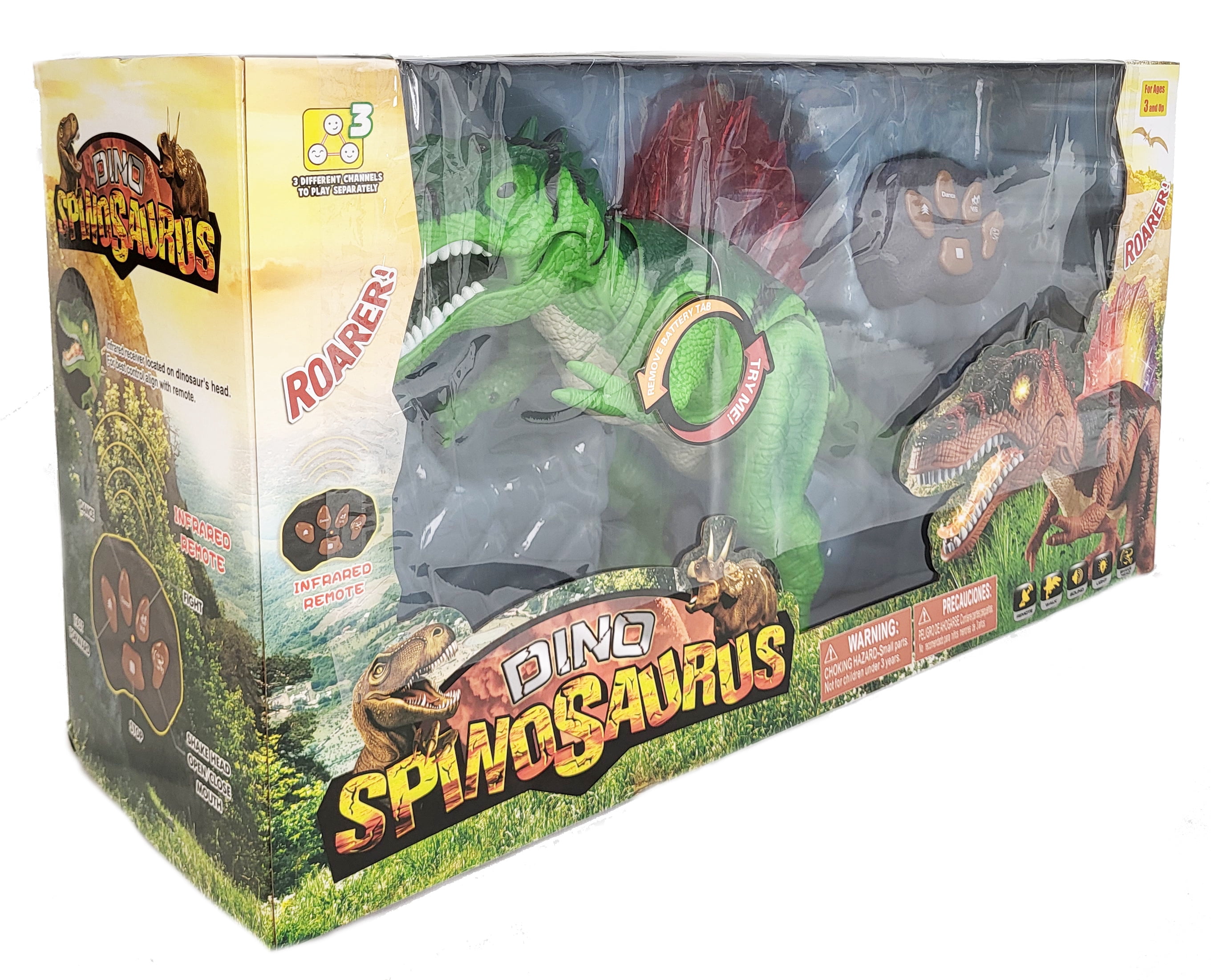 Large Walking and Shake Head with Roar Sound and Light Dinosaur Toy