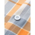 thumbnail image 7 of Frontwalk Plaid Button Up Shacket for Mens Check Print Shirt Jacket Casual Winter Fall Long Sleeve Outwear Tops with Pocket, 7 of 7