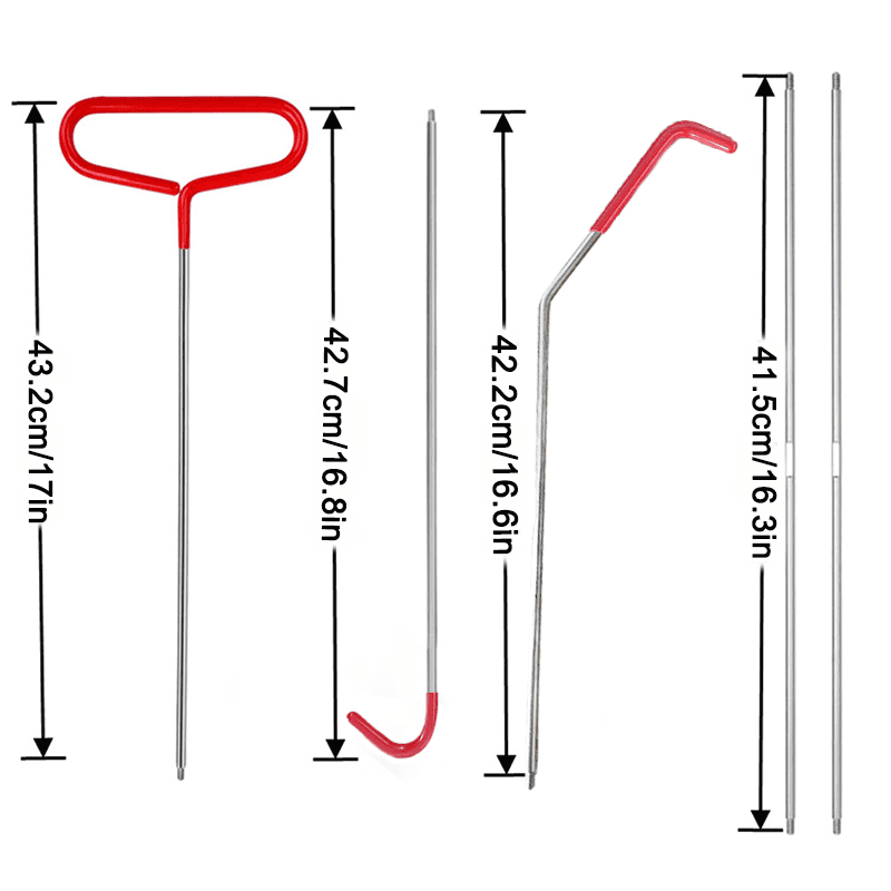 Automotive Access Tool Kit Long Reach Grabber Air Wedge Set Interior Trim Removal Tools with Carrying Bag