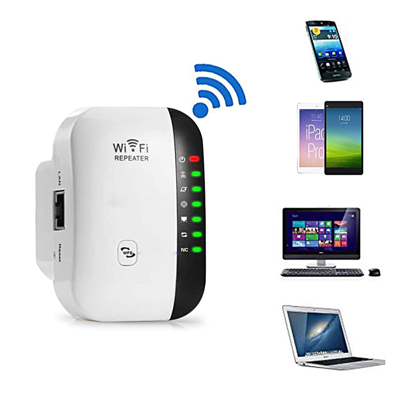 WiFi Repeater 300Mbps, High Speed, Long Range, Stable Network Extender ...