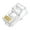 Transparent color, variant on 100pcs RJ45 Cat5 Ethernet Connectors Plugs For Professional And Home Networking Setups
