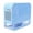 A001- Blue, variant on Bird Seed Huller with Portable Blower and Clear Drawer, 1 Pack, White, for Pet Bird