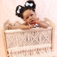 thumbnail image 4 of HOOMAI Lifelike Reborn Baby Dolls with Soft Body African American Realistic Girl Doll 22.8 Inch Best Birthday Gift Set, 4 of 5