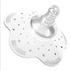 thumbnail image 2 of 2 PCS Mamá Pezón Silicona Chupete Tipo Protector Mujer Lactancia portátil Transparente Almohadilla de lactancia antidesbordamiento AMARILLO + BLANCO ER, 2 of 5