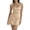 Beige, variant on Yunliwuli Women Summer Solid Color Dress, Low-Cut Sling Sleeveless High Waist A-Line One Piece Garment