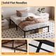 thumbnail image 5 of 12 - pulgada sturdy metal platform tamaño completo - size marco de cama - heavy - duty steel slat support, fácil montaje, noise - free con almacenamiento space, no necesita colchón base in negra, 5 of 8