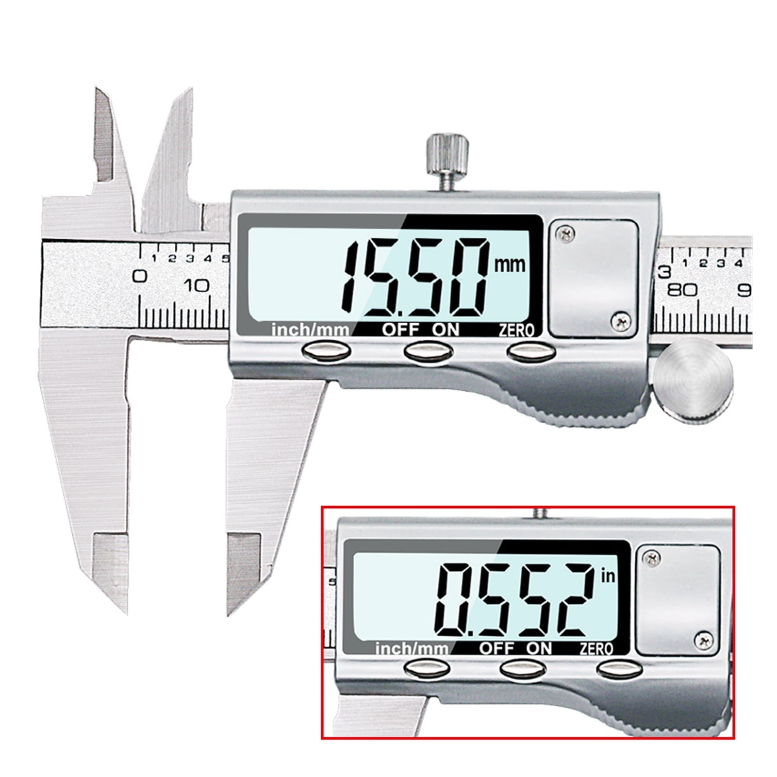 6-Inch 150mm Stainless Steel Electronic Digital Vernier Caliper Metal Micrometer Measuring