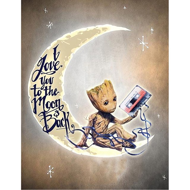 Diamond Painting (DB1249) 5D DIY Square Moon hermosa oración Dibujo 45x60cm Hugtrwg Para estrenar