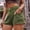 Army Green, variant on TAGOLD Womens Summer Shorts,Women's American Sexy Casual Comfortable Denim Work Shorts Hot Pants Army Green