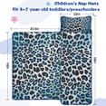 thumbnail image 5 of Blue Leopard Print Toddler Nap Mats for Kids Preschool,Sleeping Mat Bag or Kids,Toddler Sleeping Bag,Toddler Nap Mat or Daycare, 5 of 6