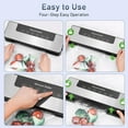 thumbnail image 6 of Automatic Vacuum Sealer Machine for Food Storage, 65KPa Strong Suction with 5 Modes, Includes Bags for Freshness Preservation, Compact Design for Home Kitchen Use, 6 of 7