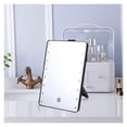 thumbnail image 3 of 16 LEDs Desktop Cosmetic Mirror Touch Screen Dimmable Makeup Mirror With Light Battery Operated Vanity Mirror With Stand ,Widely Use, 3 of 7