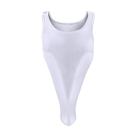 Dpytoraw Men s Body Shaping Clothes Sexy Transparent Jumpsuit Large Elastic And Smooth Mesh Underwear