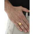 thumbnail image 3 of PalmBeach Jewelry Men's Diamond Accent Lion Head Ring in 18k Gold-plated Sterling Silver, 3 of 6