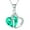 Cyan, variant on Fashion Austrian Crystals Heart Shape Pendant Necklace