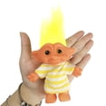 thumbnail image 2 of Lucky Troll Dolls,Vintage Troll Dolls Chromatic Adorable for Collections, School Project, Arts and Crafts, Party Favors - 7.5 Tall Yellow(Include The Length of Hair), 2 of 5
