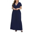 thumbnail image 6 of PCEAIIH Women's Long Sleeve Plus Size Dress Casual Maxi Dresses XL-5XL Soft with Pockets, 6 of 6
