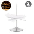 thumbnail image 4 of Mistaha 2pcs en Acier Inoxydable Tige Droite Papier Mémo Titulaire Billet Fourche Reçu Note Pointe Bâton, 4 of 8