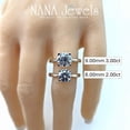 thumbnail image 6 of Nana Jewels Heart & Soul Silver 8.0mm (2ct) Round Cut Zirconia Solitaire Ring-Platinum Plated-Size 7, 6 of 7