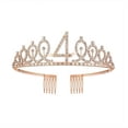 thumbnail image 5 of 1pc, 3th To18th Birthday Crown, Crystal Crown Birthday Anniversary Decoration, Happy Birthday Party Supplies, Birthday Decoration, Party Decor, Party Supplies, 5 of 5
