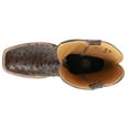 thumbnail image 4 of Tony Lama Men's Moore Umber Full-Quill Ostrich Western Boot Broad Square Toe Brown 9 EE  US, 4 of 5
