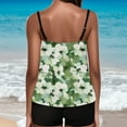 thumbnail image 6 of Tankini Sets for Women ,Summer Two Piece Swimsuits Boyleg Tummy Control Swimwear Vintage Floral Print Swim Tank Tops High Waist Trunks Beach Bathing Suit Sets Multicolor D XXL, 6 of 7