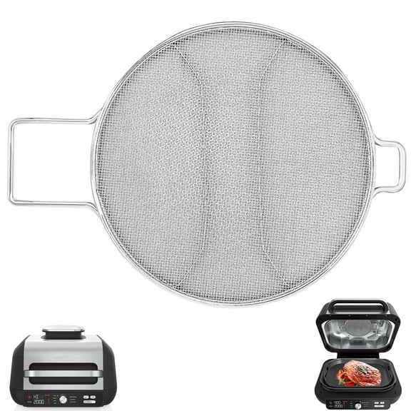 GWY Splatter Shield for Ninja Foodi IG651, Replacement Stainless Steel Splatter Screen Air Fryer Accessories for Ninja Foodi Smart XL Pro 7-in-1 Indoor Grill, IG600, IG601, IG651 Air Fryer